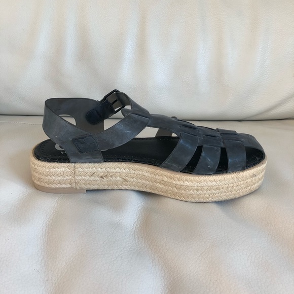 NWOT Vegan Sam Edelman Fisherman Platform Sandals. - Picture 2 of 7